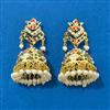Cubic Zirconia Moti Earring With Gold Plating