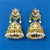 Cubic Zirconia Moti Earring With Gold Plating