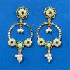 Cubic Zirconia Moti Earring With Gold Plating