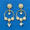 Cubic Zirconia Moti Earring With Gold Plating