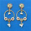 Cubic Zirconia Moti Earring With Gold Plating