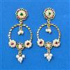 Cubic Zirconia Moti Earring With Gold Plating