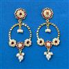 Cubic Zirconia Moti Earring With Gold Plating