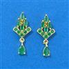 Cubic Zirconia Delicate Earring With Gold Plating