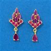 Cubic Zirconia Delicate Earring With Gold Plating