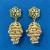 Cubic Zirconia Moti Earring With Gold Plating