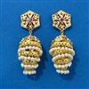 Cubic Zirconia Moti Earring With Gold Plating