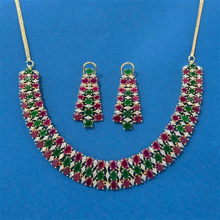 Cubic Zirconia Classic Necklace With Gold Plating