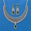 Cubic Zirconia Classic Necklace With 2 Tone Plating