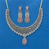 Cubic Zirconia Classic Necklace With 2 Tone Plating