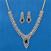 Cubic Zirconia Classic Necklace With 2 Tone Plating