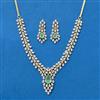 Cubic Zirconia Classic Necklace With 2 Tone Plating
