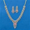 Cubic Zirconia Classic Necklace With 2 Tone Plating