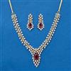 Cubic Zirconia Classic Necklace With 2 Tone Plating
