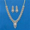 Cubic Zirconia Classic Necklace With 2 Tone Plating