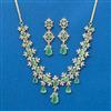 Cubic Zirconia Classic Necklace With 2 Tone Plating