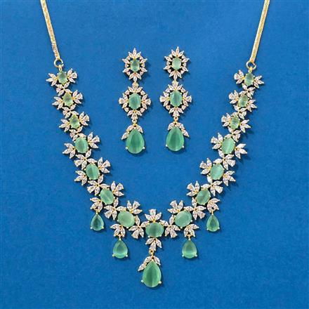 Cubic Zirconia Classic Necklace With 2 Tone Plating