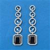 Cubic Zirconia Classic Earring With Rhodium Plating