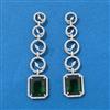 Cubic Zirconia Classic Earring With Rhodium Plating