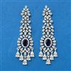 Cubic Zirconia Classic Earring With Rhodium Plating