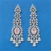 Cubic Zirconia Classic Earring With Rhodium Plating