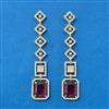 Cubic Zirconia Classic Earring With 2 Tone Plating