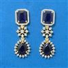 Cubic Zirconia Classic Earring With 2 Tone Plating