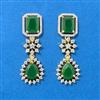 Cubic Zirconia Classic Earring With 2 Tone Plating
