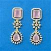 Cubic Zirconia Classic Earring With 2 Tone Plating