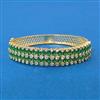 Cubic Zirconia Classic Kada With Gold Plating