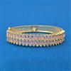 Cubic Zirconia Classic Kada With Gold Plating