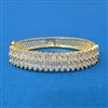 Cubic Zirconia Classic Kada With Gold Plating