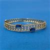 Cubic Zirconia Openable Kada With Mehndi Plating