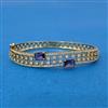 Cubic Zirconia Openable Kada With Mehndi Plating