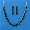 Cubic Zirconia Classic Necklace With Rhodium Plating