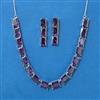 Cubic Zirconia Classic Necklace With Rhodium Plating