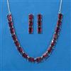 Cubic Zirconia Classic Necklace With Rhodium Plating