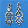 Cz Classic Earring With 2 Tone Plating
