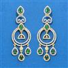 Cz Classic Earring With 2 Tone Plating