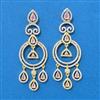 Cz Classic Earring With 2 Tone Plating