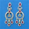 Cz Classic Earring With 2 Tone Plating