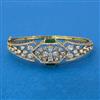 Cz Openable Kada With Mehndi Plating