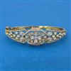 Cz Openable Kada With Mehndi Plating