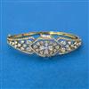 Cz Openable Kada With Mehndi Plating