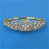 Cz Openable Kada With Mehndi Plating