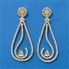 American Diamond Classic Earring With Carat 2 Tone Rhodium Plating