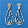 American Diamond Classic Earring With Carat 2 Tone Rhodium Plating