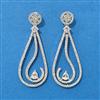 American Diamond Classic Earring With Carat 2 Tone Rhodium Plating