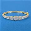 American Diamond Delicate Kada With Carat 2 Tone Rhodium Plating
