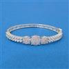 American Diamond Delicate Kada With Carat 2 Tone Rhodium Plating